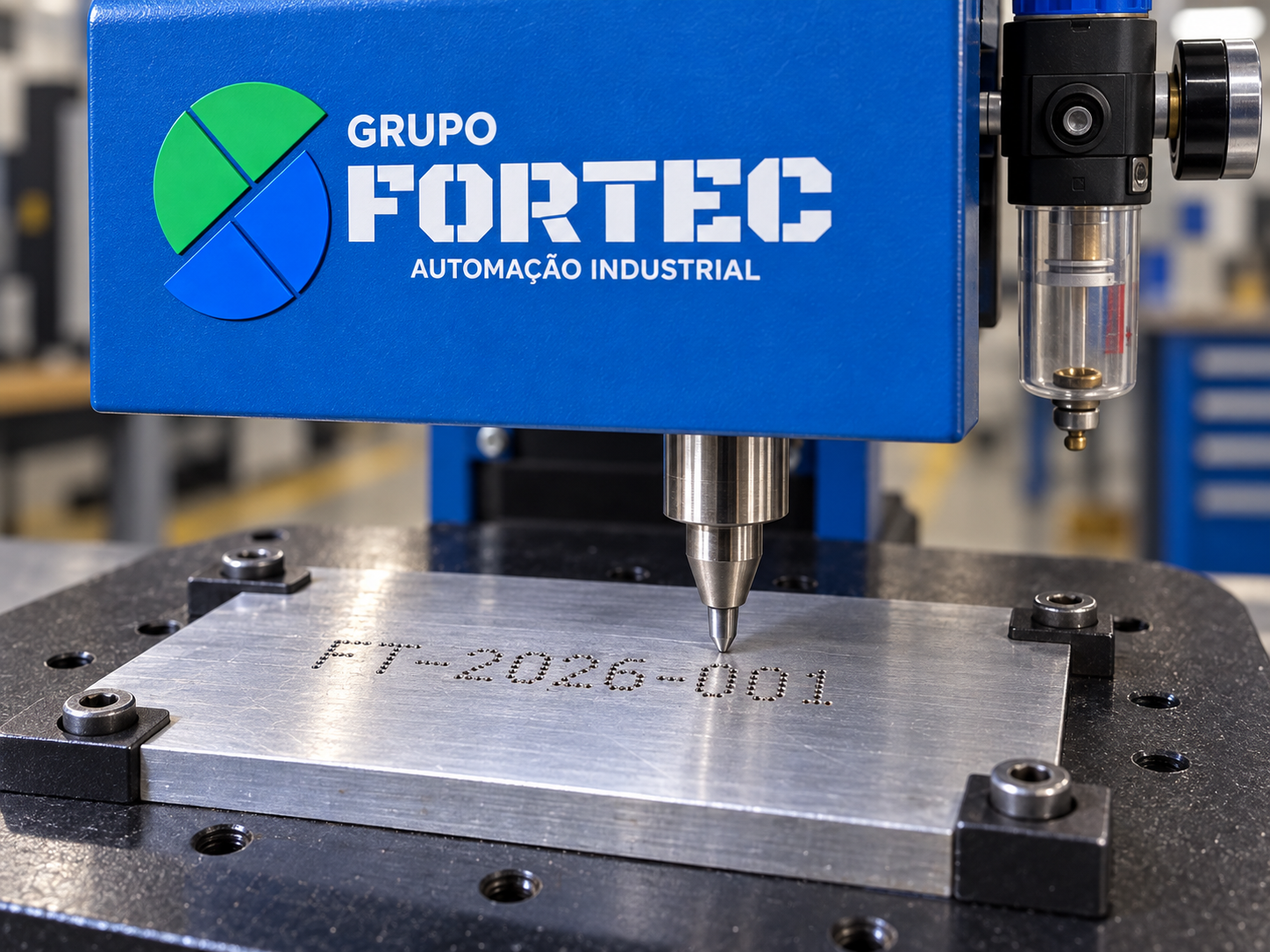 Gravadora FORTEC realizando marcação por micropuncionamento